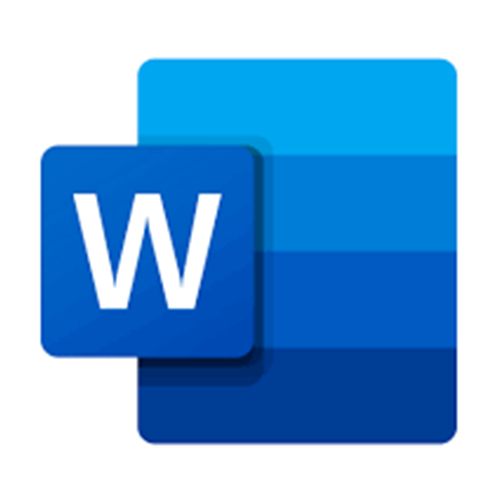 Logo aplicativo para escrever WORD